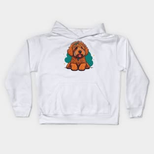 Goldendoodle Portrait Kids Hoodie